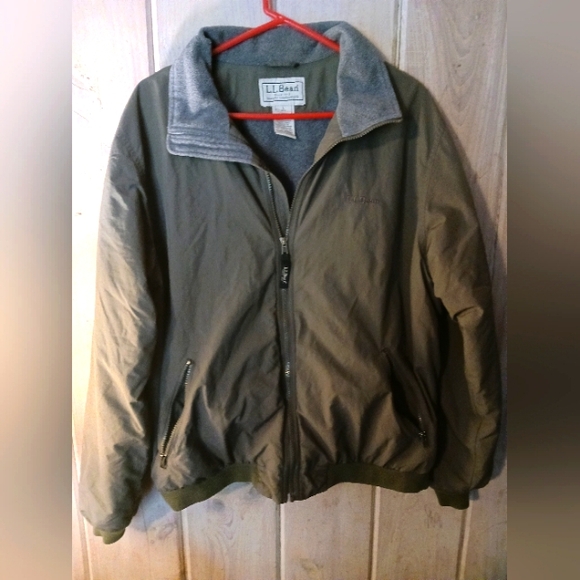 L.L. Bean Classic Men's Olive Bomber Jacket Size Large - Picture 1 of 8